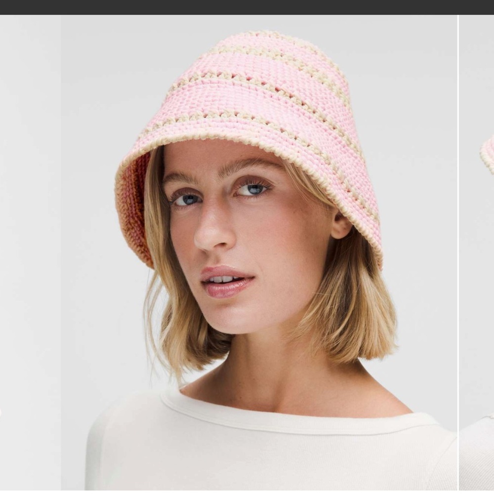 lululemon athletica Pink and Cream Hat